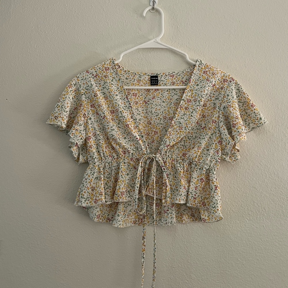 Multi color floral top